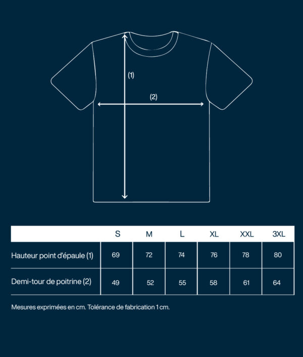 Guide tailles Homme
